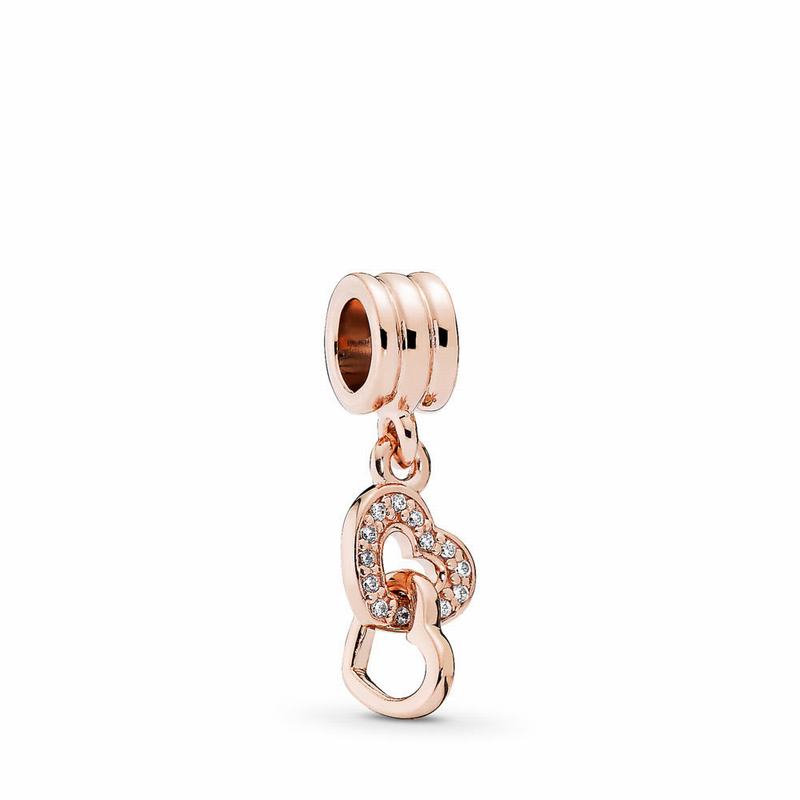 Pandora Rose™ Interlocking Love Dangle Charm Online NZ (745936-QFU)